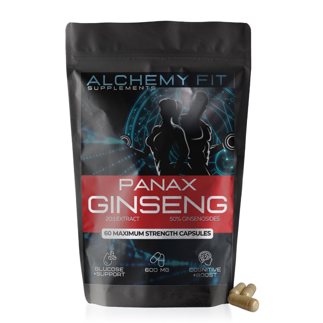 Panax Ginseng Root Extract Capsules | 600mg | 7-10% Ginsenosides | Mood, Stress, & Vitality