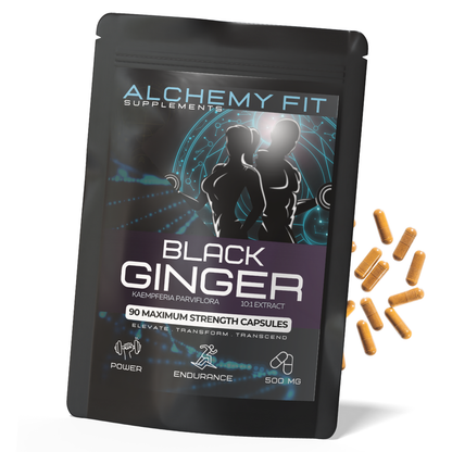 Thai Black Ginger 500mg | 10:1 Kaempferia Parviflora Extract | Energy & Performance | Vegan Capsules