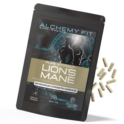 Lion's Mane Mushroom 500mg | 20:1 Extract | NGF & Nerve Growth | Cognitive Health