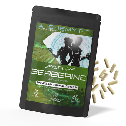 Berberine 600mg | 25:1 High Strength Extract | Metabolic Health & Blood Sugar | Vegan Capsules