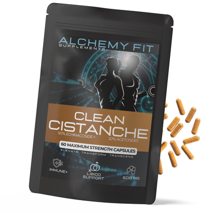 Cistanche 500mg | 20:1 Cistanche Tubulosa Extract | Longevity & Testosterone | Vegan Capsules