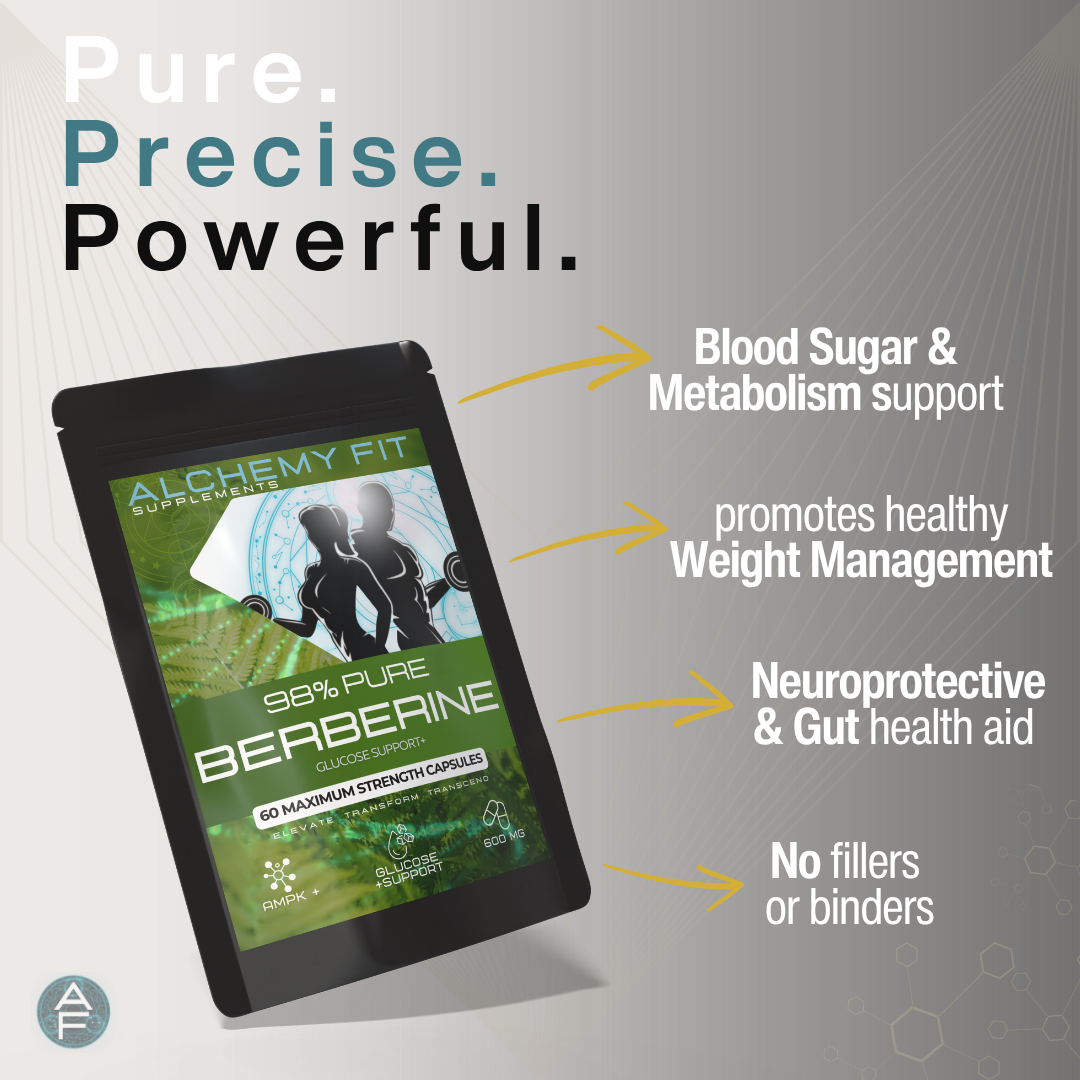 Berberine 600mg – High Strength Herbal Supplement | 25:1 Extract | Vegan Capsules