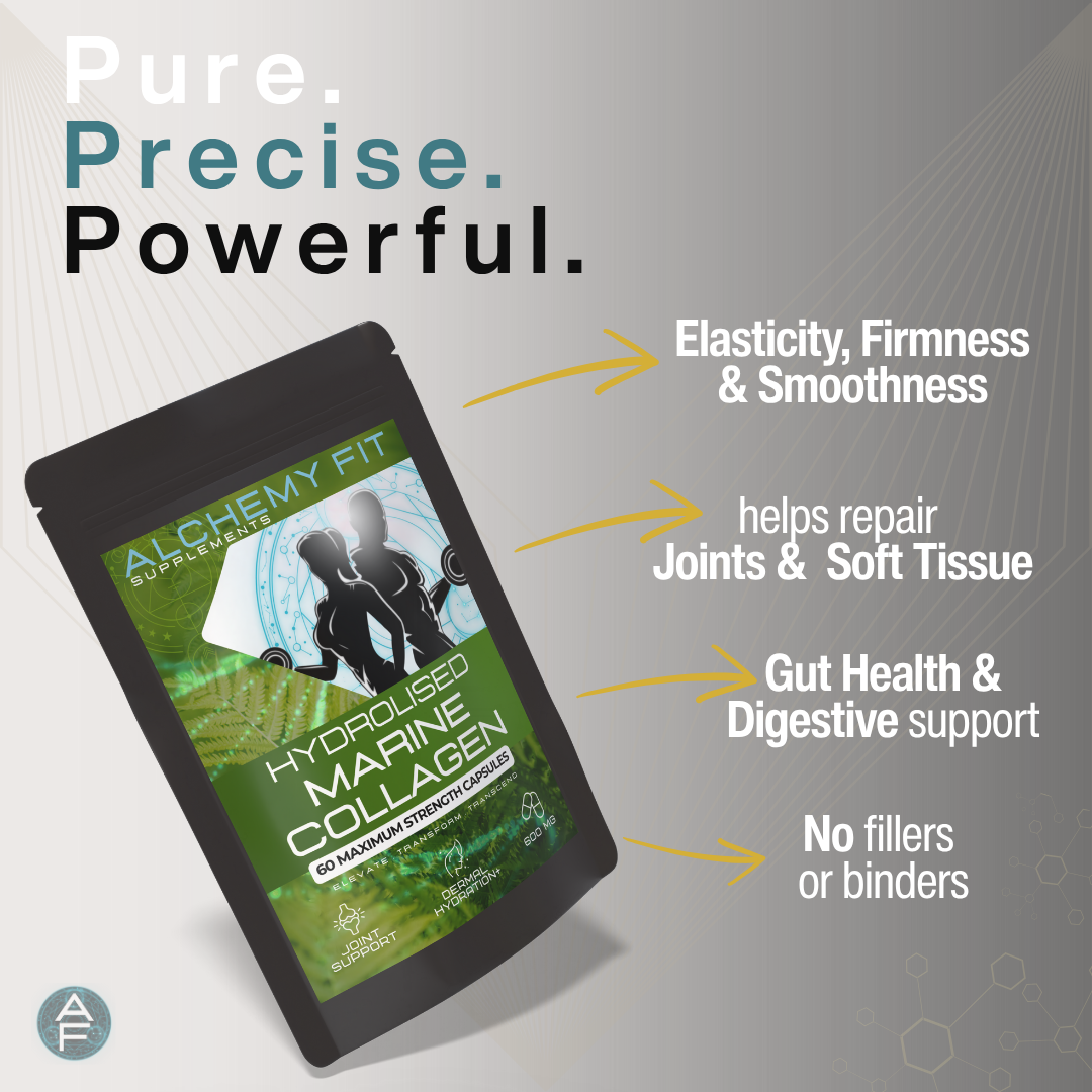 Collagen Capsules 2400mg Type 1 Hydrolised Marine Max Strength Skin Hair