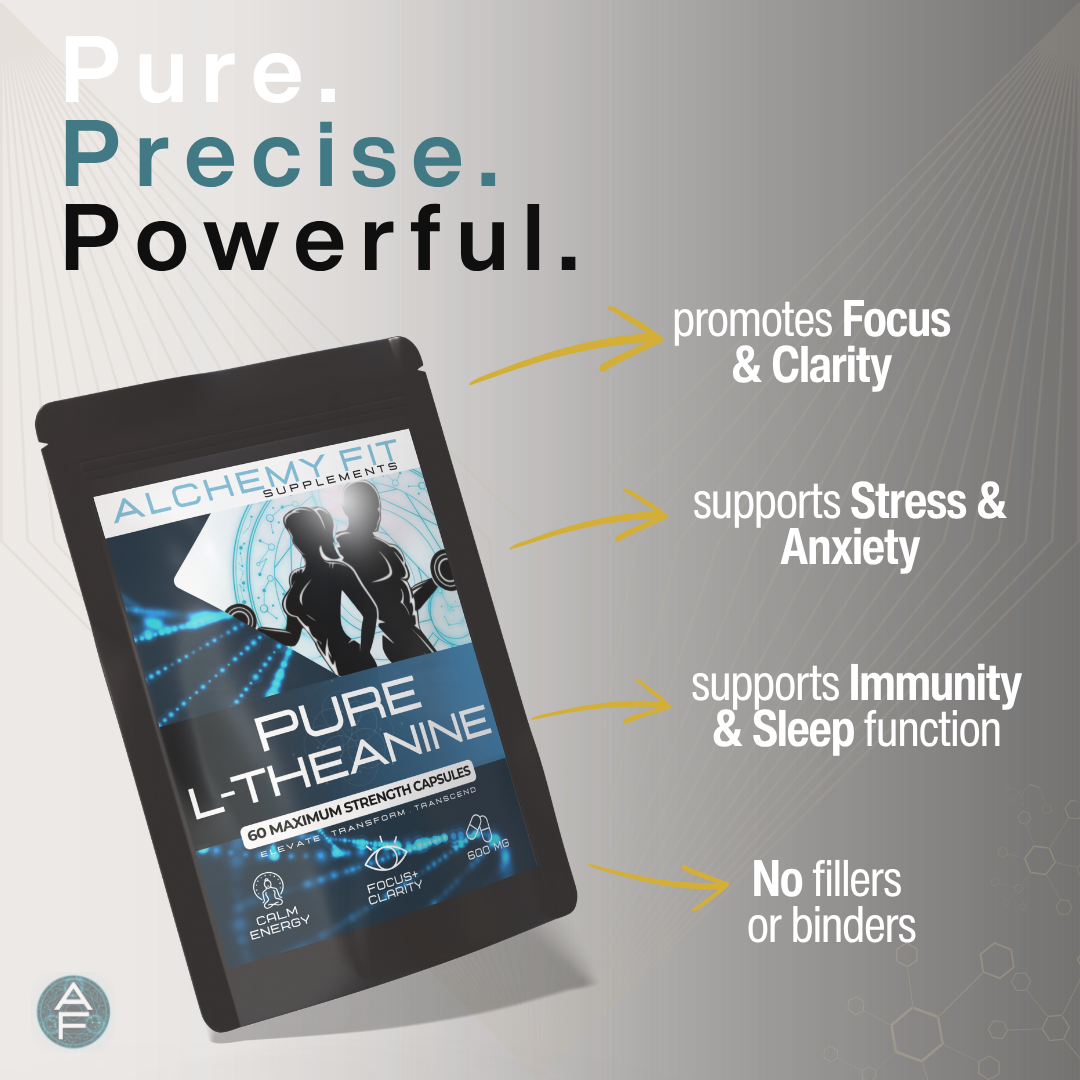 L-Theanine 600mg Vegan Capsules Nootropic Focus Stress Memory Relaxation