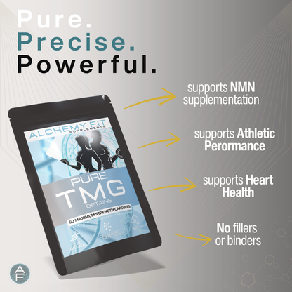 TMG 600mg | Trimethylglycine Betaine Anhydrous | Methylation Support | NMN Stack