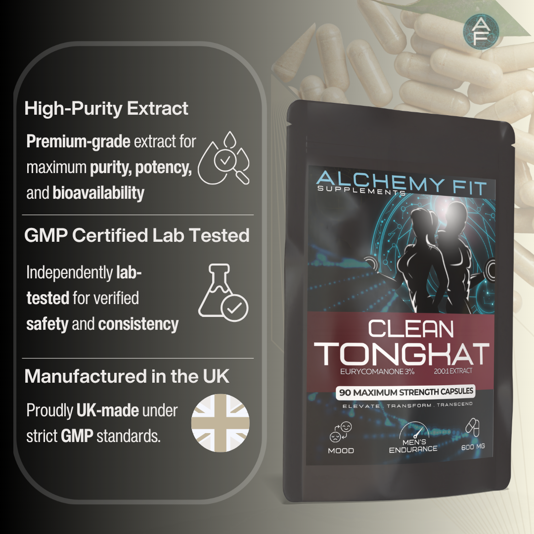 Tongkat Ali 500mg – 200:1 Herbal Extract | Eurycoma Longifolia | Vegan Capsules