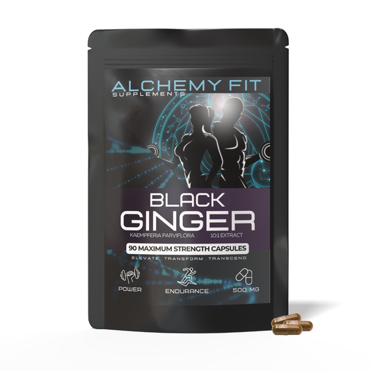 Thai Black Ginger 500mg | 10:1 Kaempferia Parviflora Extract | Energy & Performance | Vegan Capsules