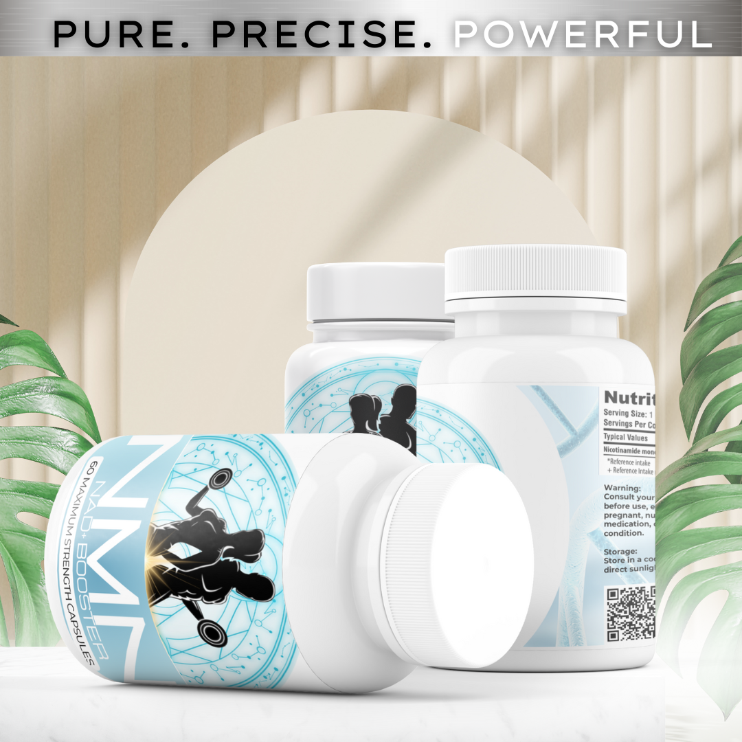 *NEW* NMN 500mg NAD+ Precursor - 60 Vegan Capsules for Longevity & DNA Repair