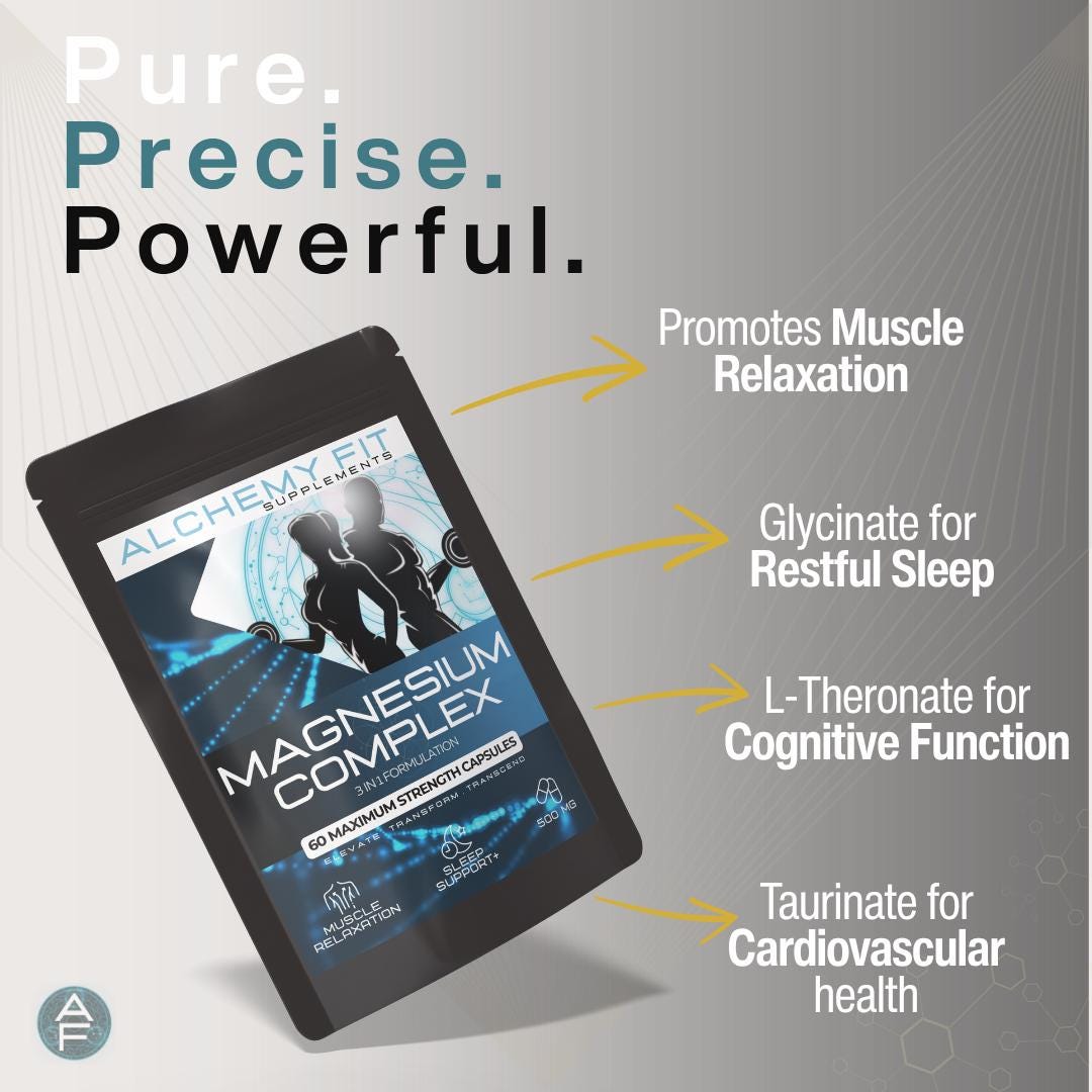 Advanced Magnesium 3-in-1 Complex | Glycinate, Taurinate, L-Threonate